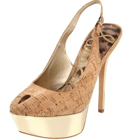 Sam Edelman Shoes - SAM EDELMAN Novato Slingback Pump Cork Stiletto